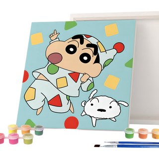 I LOVE PAINTING 蠟筆小新 DIY數字油畫 前往夢鄉, 讓我們一起去夢鄉吧, 1個