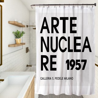 노르딕 심플 욕실 샤워커튼 L92 타입3 180 x 180 cm, 1개