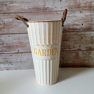 Homeflow 復古風無排水孔鐵皮花盆, 1個, 3