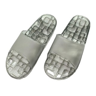 TAY SONG 太松 方格排水浴室拖鞋, 黑色, 1雙