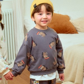 Firstblue 兒童奔跑動物大學T恤