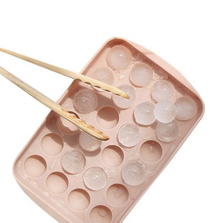 24格矽膠圓球製冰盒, 燕麥色, 1個