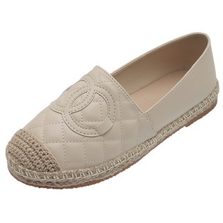 elsso. 皮革拼接草編麻繩漁夫鞋