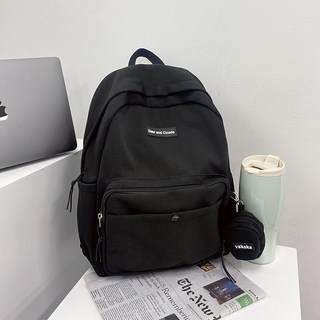 FROM HEAVEN Windy 鑰匙圈迷你小包+後背包組合 H755, 黑色的