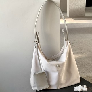 Planday 女款斜紋布料半月形托特包