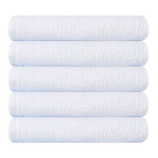 Songwol 松月 日常34洗臉毛巾 75克 20支棉紗, 5個, 白色