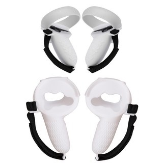 DAEHAN Oculus Quest 2 Beatsaber矽膠套手套式遊戲搖桿帶 白色, OQ-005, 1組