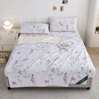 Crocodile 鱷魚 急凍瞬涼印花 涼感紗冰冰被, 紫色