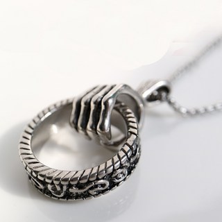 NOID-B 男士醫療鋼復古骷髏鉤扣項鍊