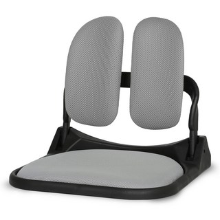 正確姿勢雙折疊網布和室椅 DF-520, 灰色(坐墊), 灰色(椅背)