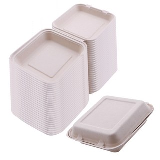 펄프 종이 원터치 사각도시락 대형 b026, 25개입, 1개