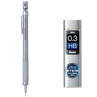 Pentel Graph Gear Sharp 500 PG513 + Einstein Sharp Shim HB 套裝, 0.3mm, 1組