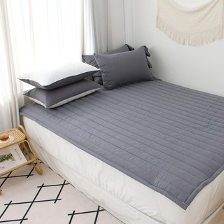 CHOUETTROOM 簡約半微米鬆緊帶式睡墊, 炭灰色