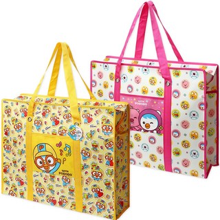 POPOFANCY Pororo 滿版防水帆布購物袋, 1套, 590*460*165mm