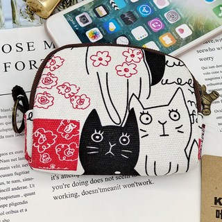 JOYMULTI MK Neko Pocket 日圓零錢耳機多功能迷你收納包