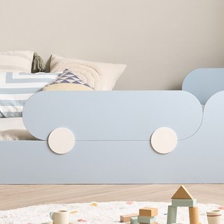 리바트 꼼므 침대 가드 방문설치, 블루가드 + 화이트