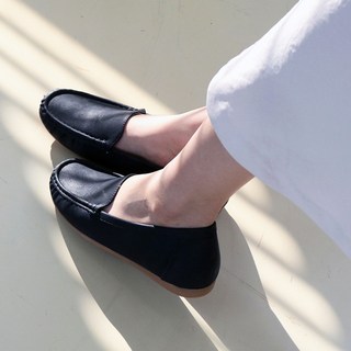 女款厚實氣墊防滑舒適休閒駕車樂福鞋 2cm