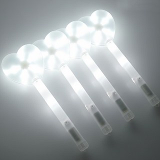 파티공구 LED 하트봉 대, 화이트, 4개