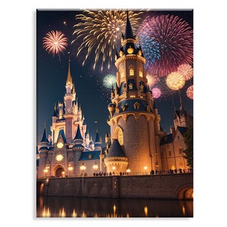 엔픽아트 캔버스형 보석십자수 세트 40 x 50 cm MK197, MK197 여름밤 불꽃축제, 1개