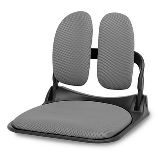 CHAIR FOCUS Comfortable Tutu 3000 折疊式雙人和室椅 黑色椅身 網布, 灰色