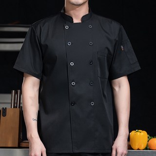 UNHEVE 男女通用多用途短袖廚師工作服