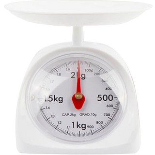 Sisem 指針式磅秤 白色 料理秤, 2kg