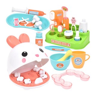 兔子動物醫院牙科醫院刷牙遊戲診療組, 1組, 混色