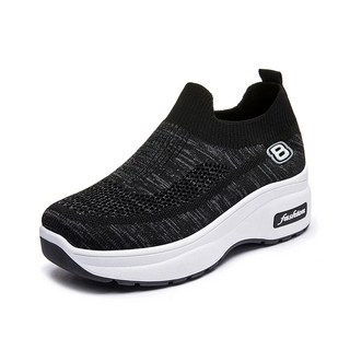 Elsso 增高針織健走懶人鞋