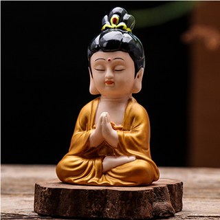 比利之家 高級大勢至菩薩迷你佛像, B1 大勢至菩薩金色