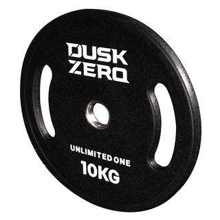 DUSKRACK 纖薄 CPU 聚氨酯槓鈴片, 黑色, 2個, 20000g