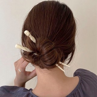 걸핀스 트위스트 셀룰로오스 롱 비녀 2p 1503