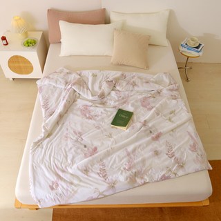 LoveCity 寢城之戀 沁涼夏日 涼感紗冰冰被, 1件, 春日細雨 粉色