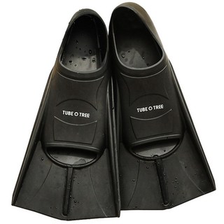 TUBE TREE 短蛙鞋 + 專用網袋, 黑色
