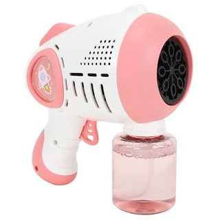 Happyplay 自動太空泡泡槍 沐浴玩具, 粉紅色, 1組