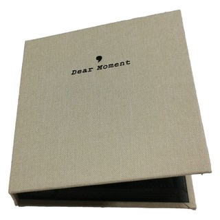 簡約3吋棉麻迷你相簿 郵票收集冊 米色