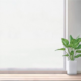 AHOYE 加大加寬無膠靜電玻璃貼/窗貼, 白磨砂不透明款