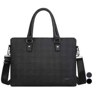 補充一下 男用 格紋 貝爾斯 筆記型電腦 公事包, 黑色的
