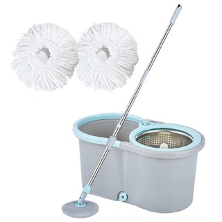 Owl 旋轉拖把組 不鏽鋼脫水器 一鍵式設計 附排水口, 450 x 255 x 235mm, 1組