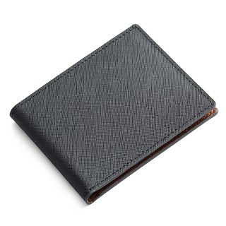 BLANC FLEUR 簡約牛皮纖薄短夾