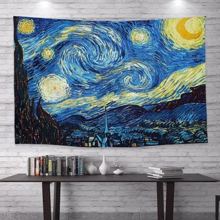 Darumi窗戶圖畫風景布海報, 星夜