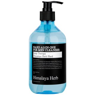 NARD 男性多合一沐浴露 含有3種專利植物性除臭成分 4種薄荷成分清爽凝膠質地, 500ml, 1瓶