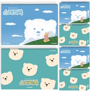 아트모아 두툼 스케치북 10p 랜덤발송, 20매, 1세트