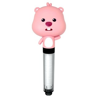 Daelim Bath Zanmang Loopy 多功能過濾蓮蓬頭, 1個, 粉色