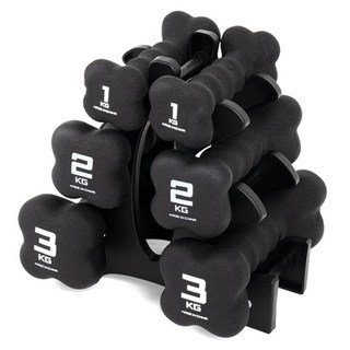 PRO-SPECS 氯丁橡膠啞鈴12公斤組, 1套, 12kg