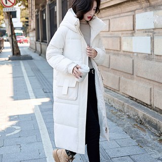 BANYASTORY 女款長版鴨絨連帽外套 PP146