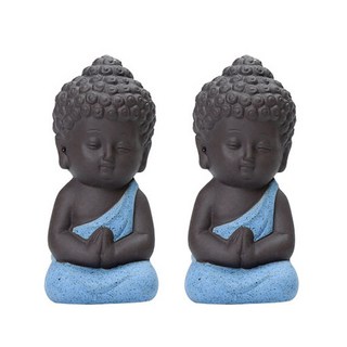 家用迷你佛像 2件組, 藍色