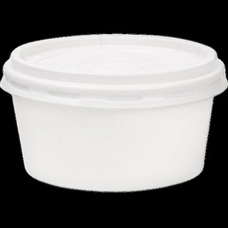 大慶商社 素面紙容器 520ml 含蓋組 (100入/組), 1組, 100個