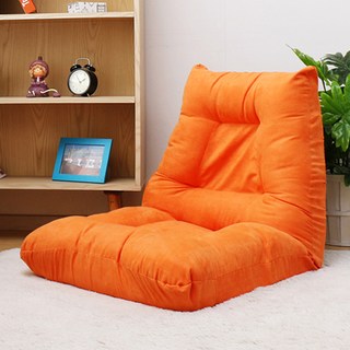 블루밍홈 캐롯 좌식의자, 오렌지, 1개