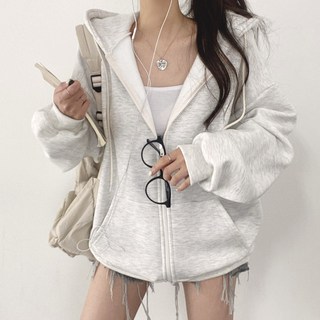 Withhuiyin 日常連帽拉鍊外套