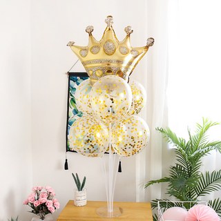 와우파티코리아 골드왕관 풍선꽂이 세트, 컨페티 골드, 2세트